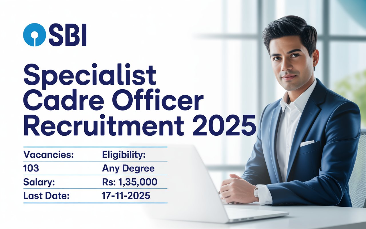 You are currently viewing SBI SCO Recruitment 2025 Online Form For 103 Post