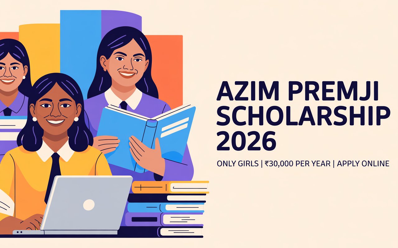 You are currently viewing Azim Premji Scholarship 2026 Apply Online | Only Girls ₹30,000 Scholarship