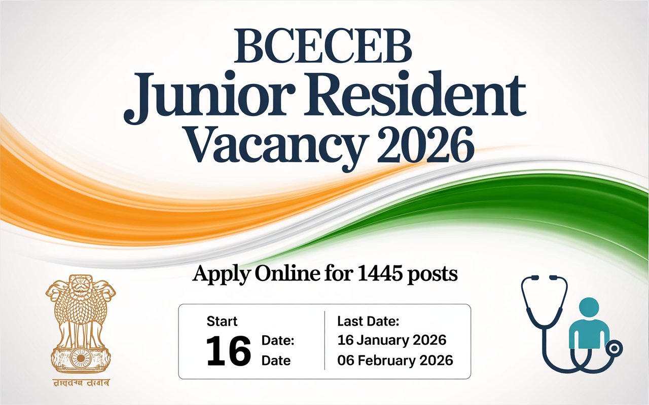 You are currently viewing Bihar BCECEB Junior Resident Vacancy 2026 Notification Online Apply