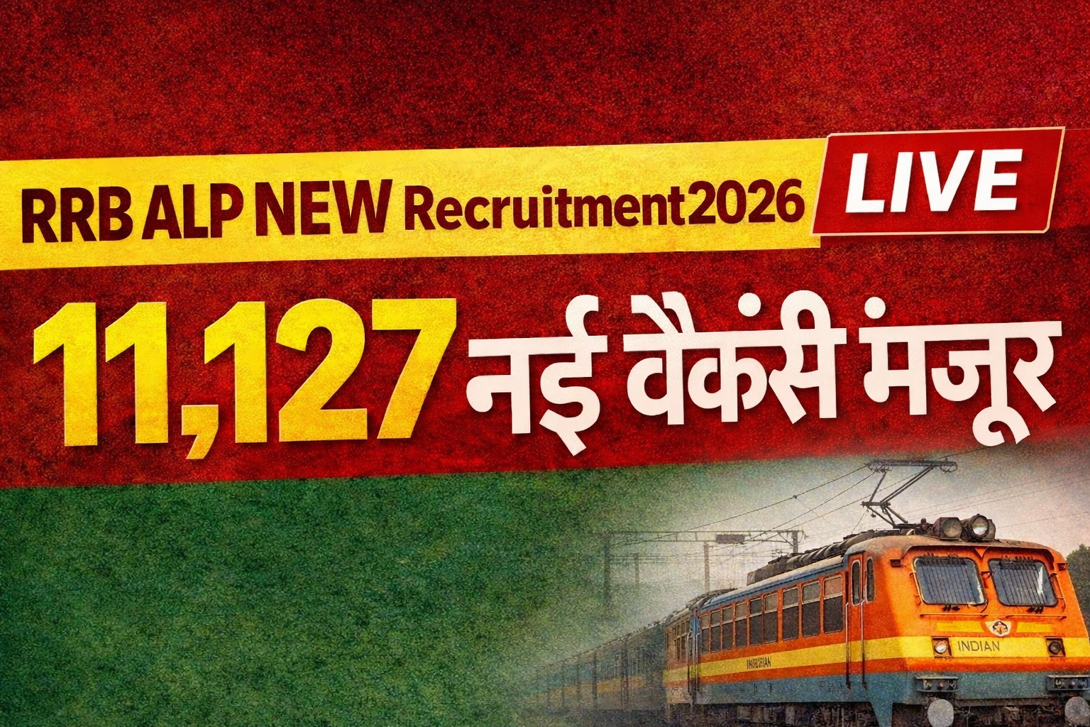 You are currently viewing RRB ALP NEW Recruitment 2026 Latest News: 11,127 New Vacancies Approved, Check Full Details