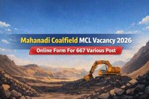 Read more about the article Mahanadi Coalfield MCL Bharti 2026 Online Form For 667 Voires Post
